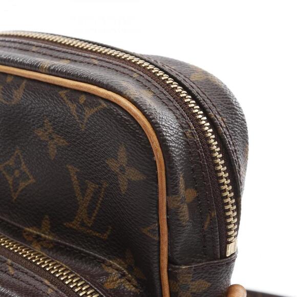 LOUIS VUITTON Brown Monogram Leather Shoulder Bag - Picture 9 of 11
